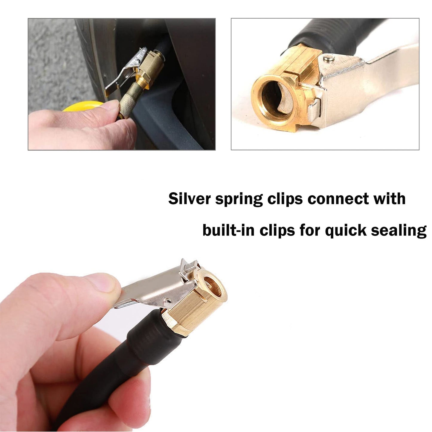 Zwei Stück 8mm Autoventil Hebelstecker Messing Luftpumpe Adapter