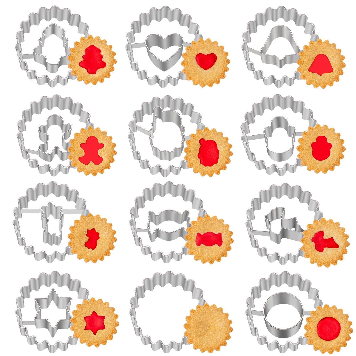 Weihnachten Ausstechformen Set 12 Stueck Plaetzchen Lebkuchenmann