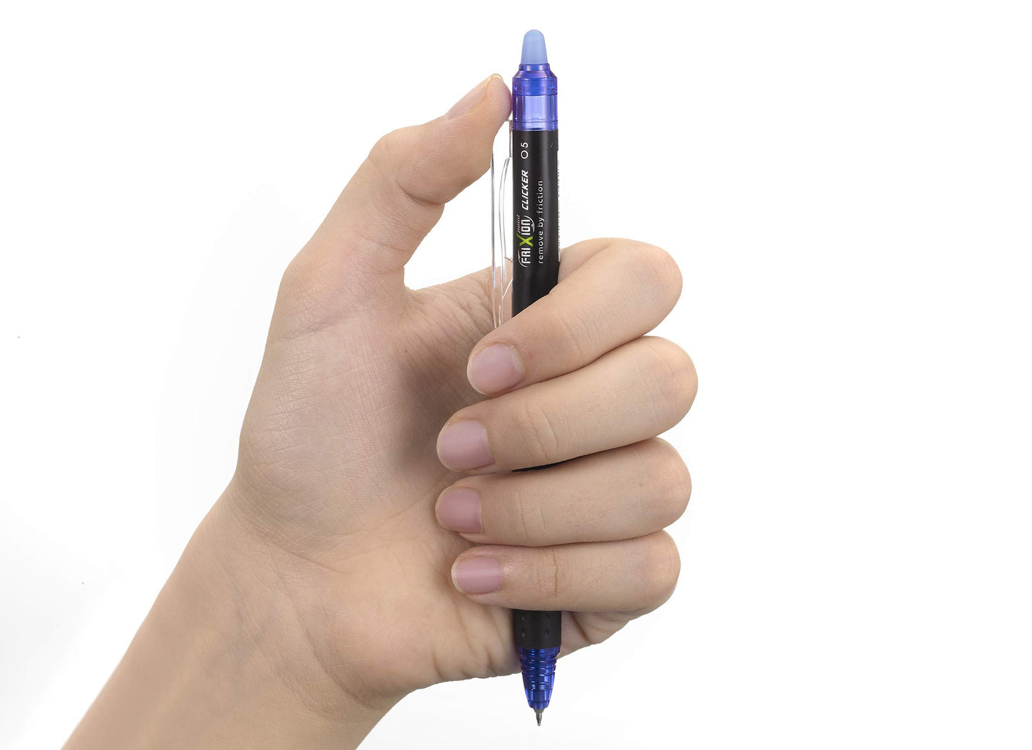 Pilot – 5er-Set Frixion Point Clicker – Tintenroller 0.5 mm mit löschbarer, thermosensitiver Tinte – 2 Blau, je 1 Schwarz, Rot, Grün – Tintenroller mit feiner Spitze – nachfüllbar – Zauberstift