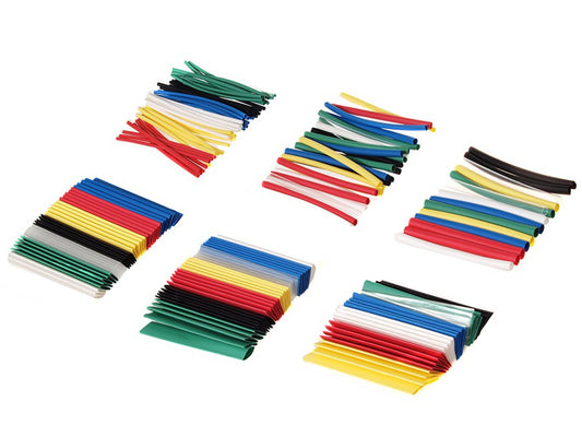 Schrumpfschlauch Sortiment 196 Stück 7 Farben 95mm Länge