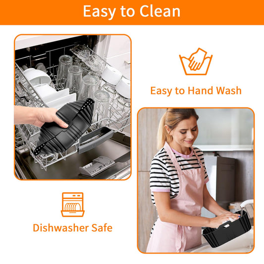 Praktisches Silikon-Zubehör für Heißluftfritteuse 2er Set