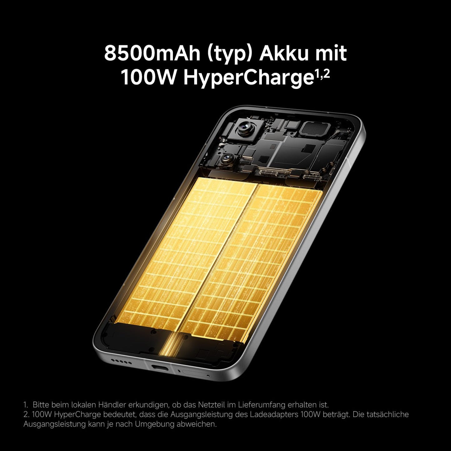 XIAOMI Poco X8 Pro Max Smartphone 12GB+256GB, Dimensity 9500s Prozessor, 8500mAh Akku, Ultra-helles AMOLED-Display, 50MP Light Fusion 600 Hauptkamera mit OIS, Handy in Schwarz, 3 Jahre Garantie