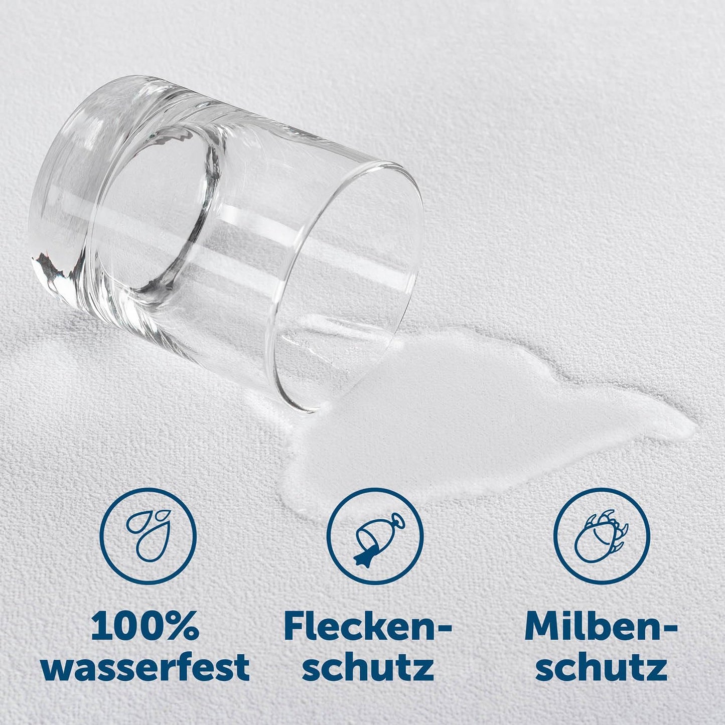 Blumtal Matratzenschoner 90x200cm - wasserdichte Matratzenauflage 90x200cm aus 80% Baumwolle - Oeko-TEX zert. Inkontinenzunterlage waschbar bis 95 °C - knisterfreier Bett Topper - Bettwanzen Schutz