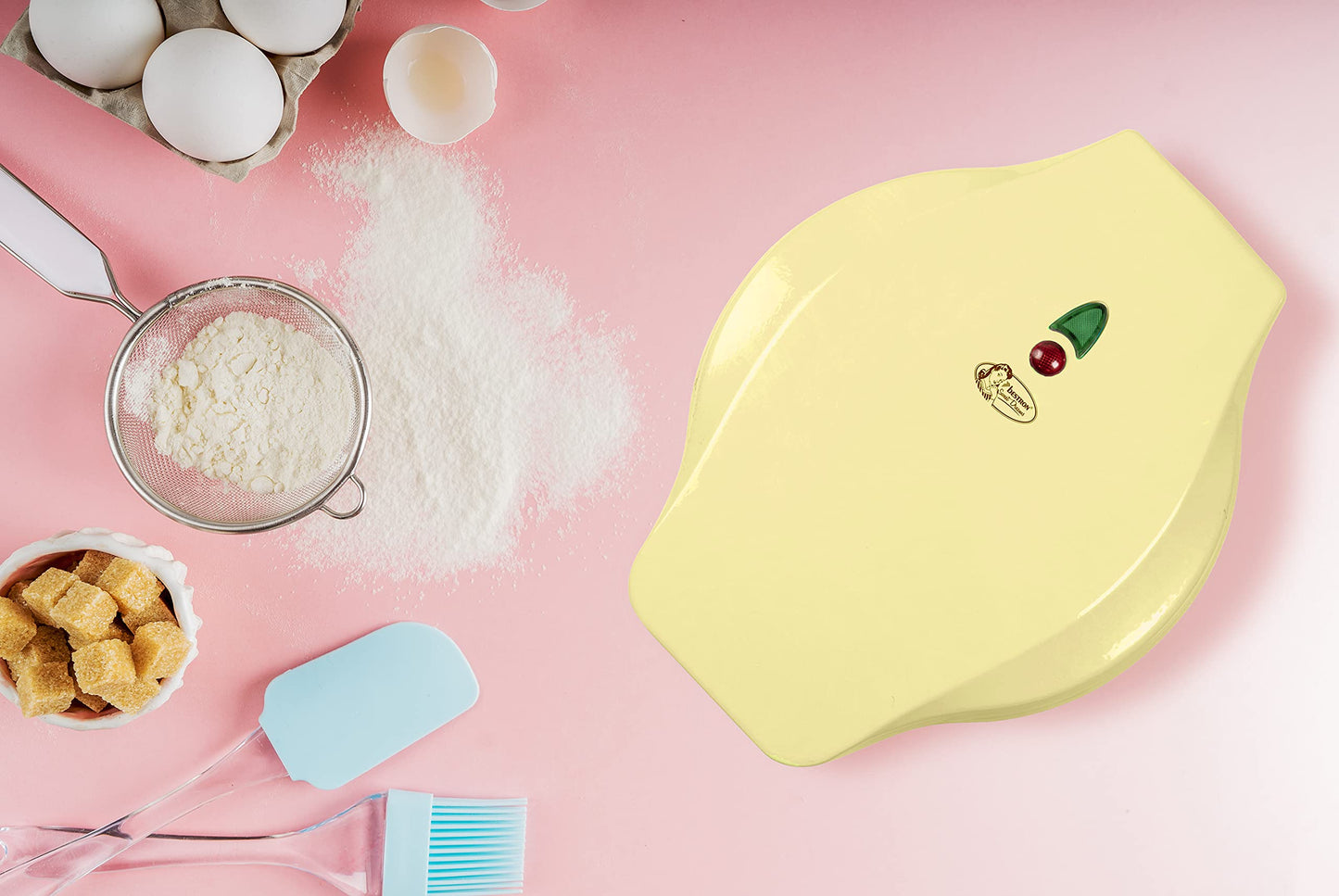 Kleines Mini Waffeleisen mit Antihaftbeschichtung und 550 Watt Leistung