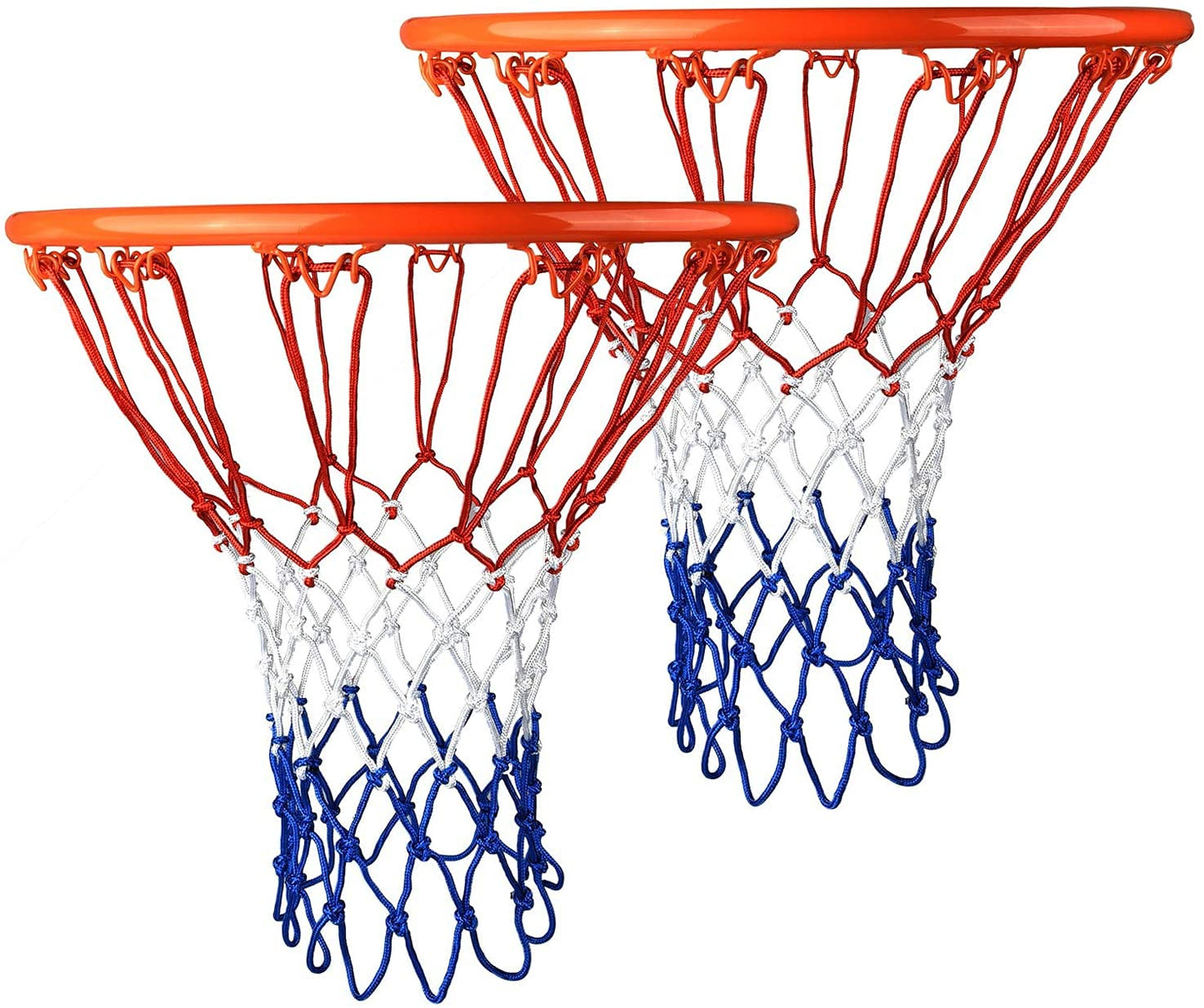 Robustes 2er Basketballnetz Set für Outdoor und Indoor in Standardgröße 50 cm-PIQIUQIU