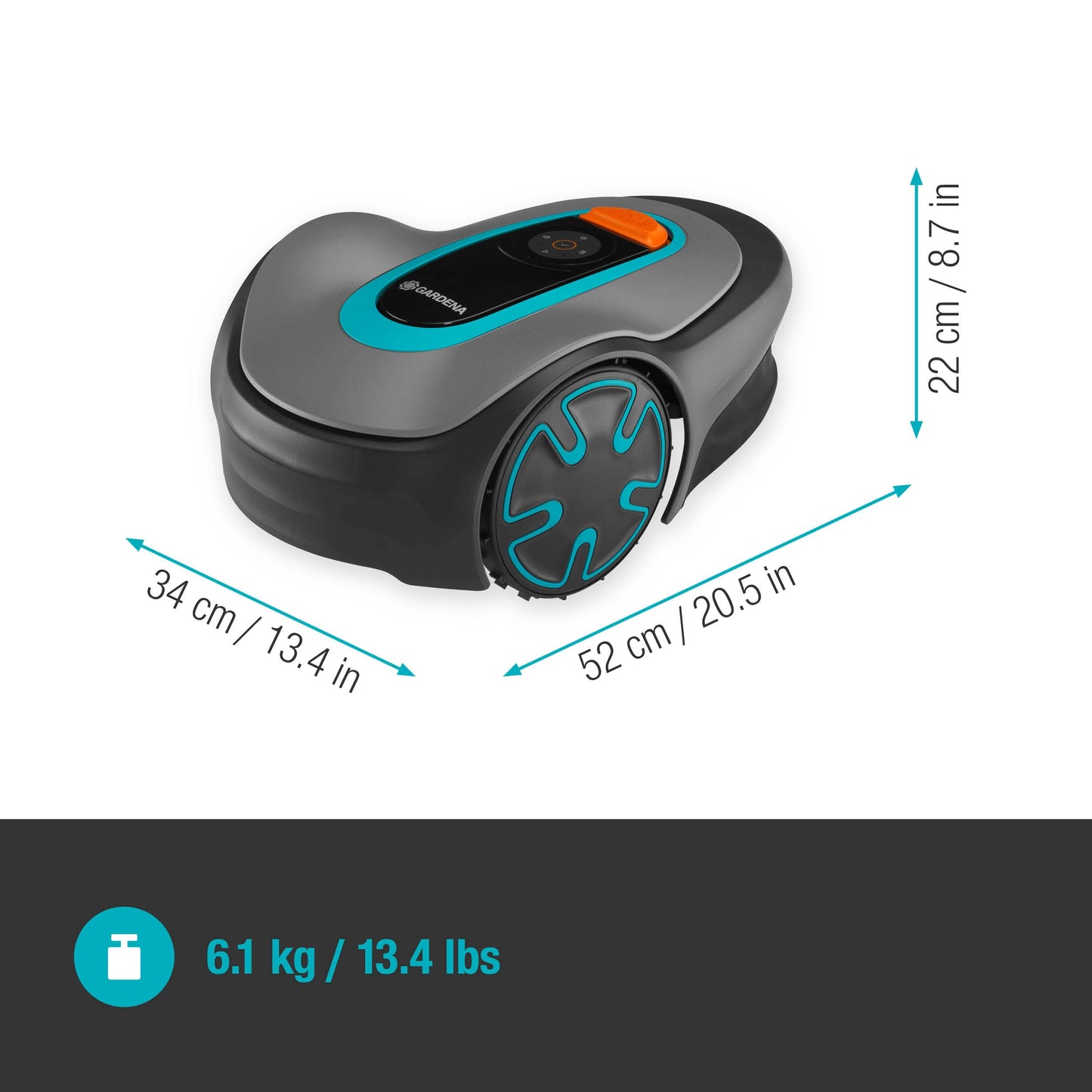 Gardena Mähroboter SILENO minimo 350 m² exklusiv für Amazon: intelligenter Rasenmäher mit optimaler Konnektivität, mit Gardena Bluetooth App programmierbar (15208-47)