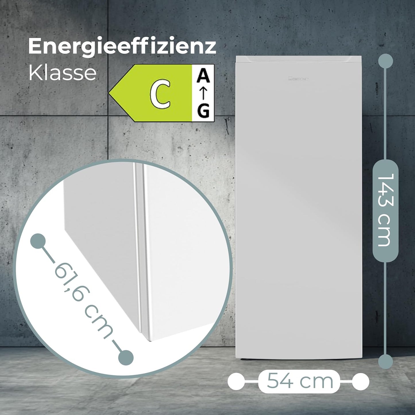 Clatronic Gefrierschrank NoFrost 161L | Energieklasse C