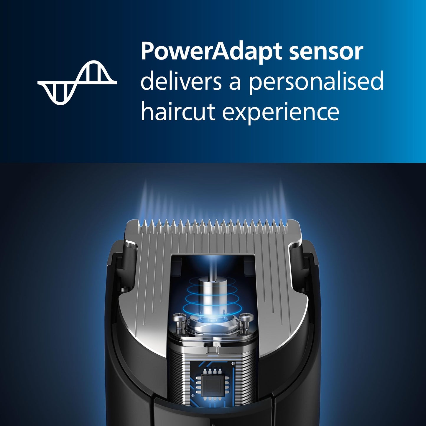 Philips Hair Clipper Series 7000 Haarschneider mit Trim-n-Flow-Technologie (Modell HC7650/15)