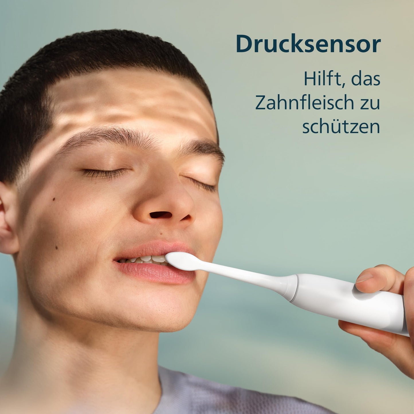 Philips Sonicare Series 3100 Elektrische Zahnbürste – Schallzahnbürste mit Drucksensor, 3 Intensitäten, EasyStart, SmarTimer, 14 Tage Laufzeit, Reiseetui, Weiß, 2er-Pack, HX4072/41, [Neu]