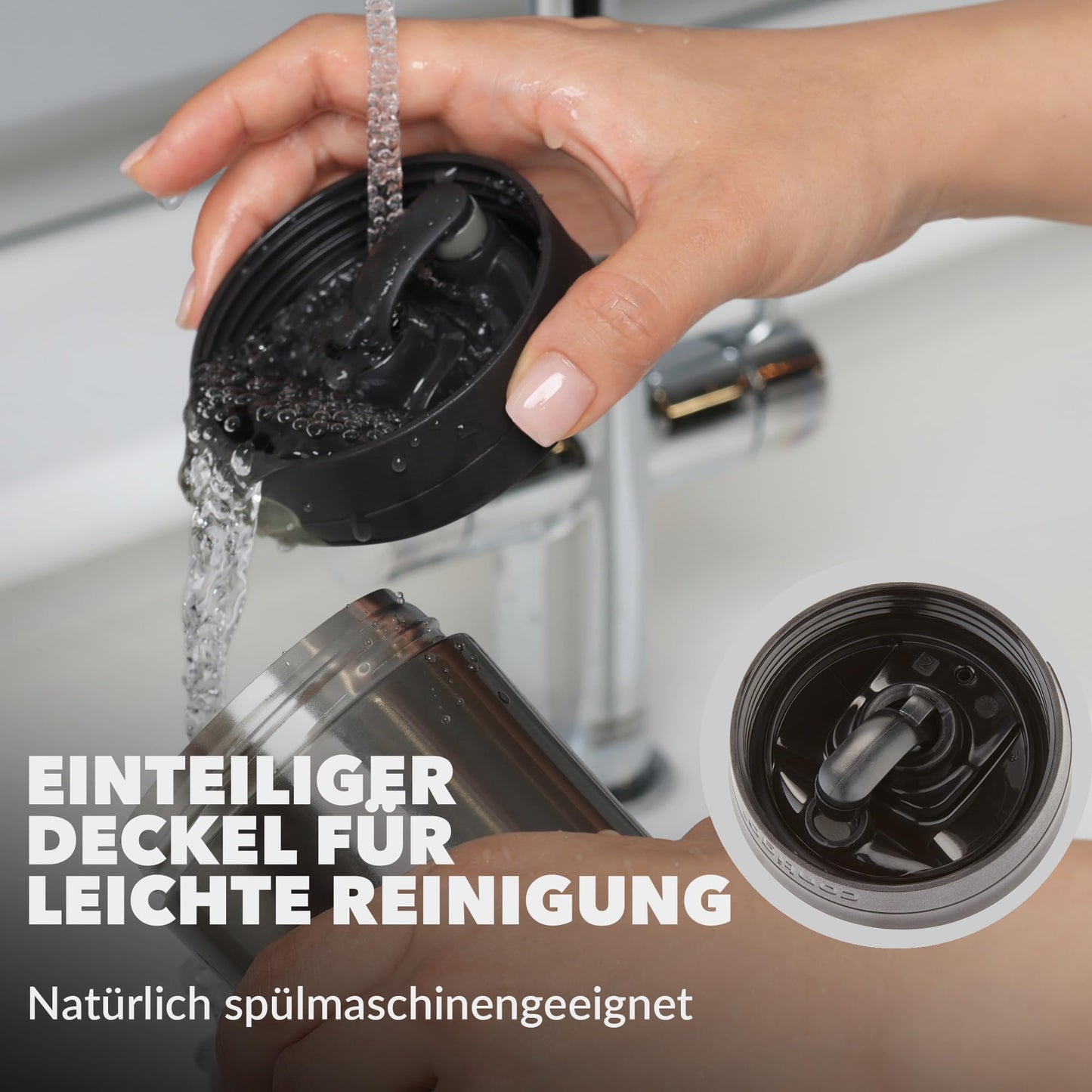 Thermobecher Huron Snapseal Edelstahl Isolierbecher 470 ml auslaufsicher BPA frei-Contigo