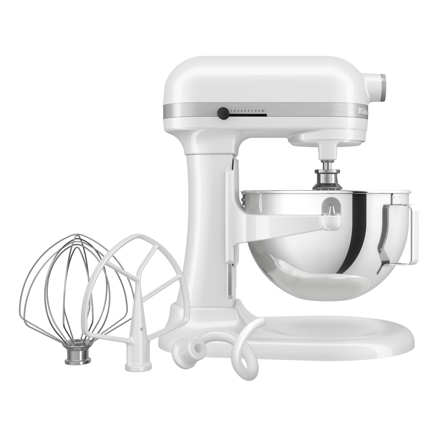KitchenAid HEAVY DUTY KÜCHENMASCHINE MIT SCHÜSSELHEBER 5,2 L - WEISS 5KSM55SXXEWH