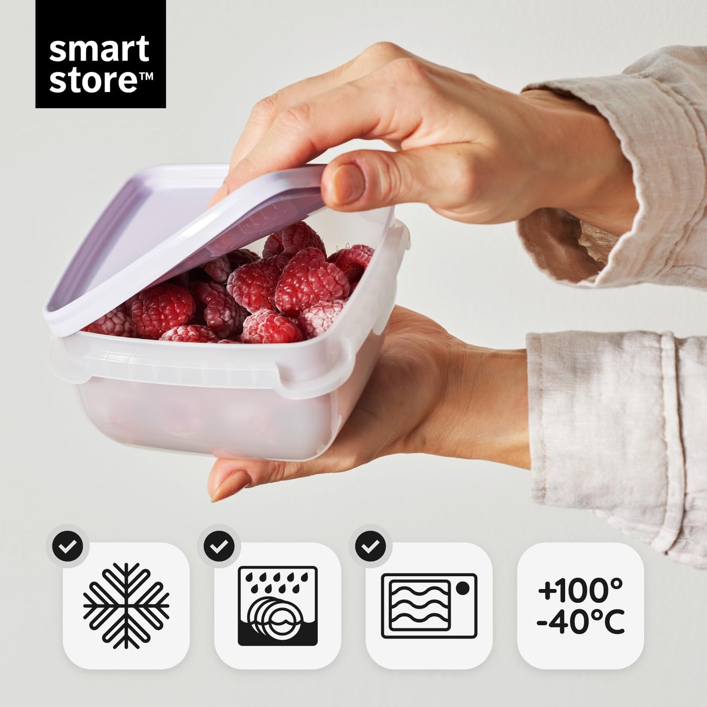 SmartStore Frischhaltedosen 0 3L 6er Set geeignet für Kühlschrank