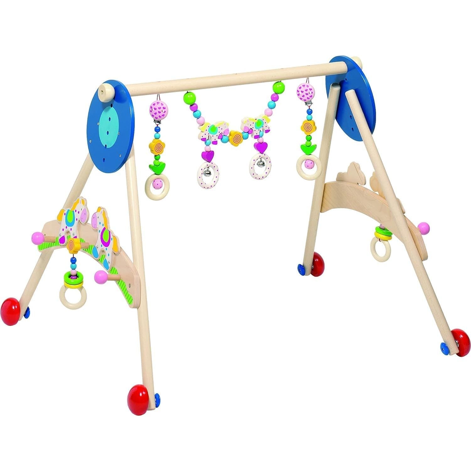 Heimess Baby-Fit Pferde: 3-in-1 Spieltrainer & Garderobe ab 0 Jahre