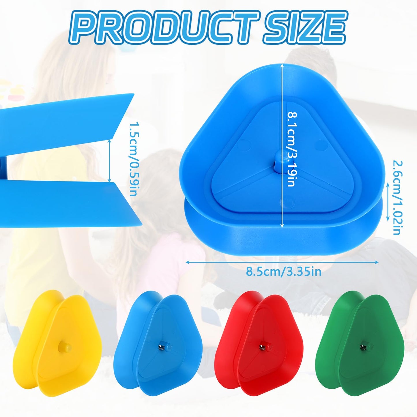 Sprifityy Kartenhalter für Kinder 4 Farben Drehbarer Kunststoffhalter