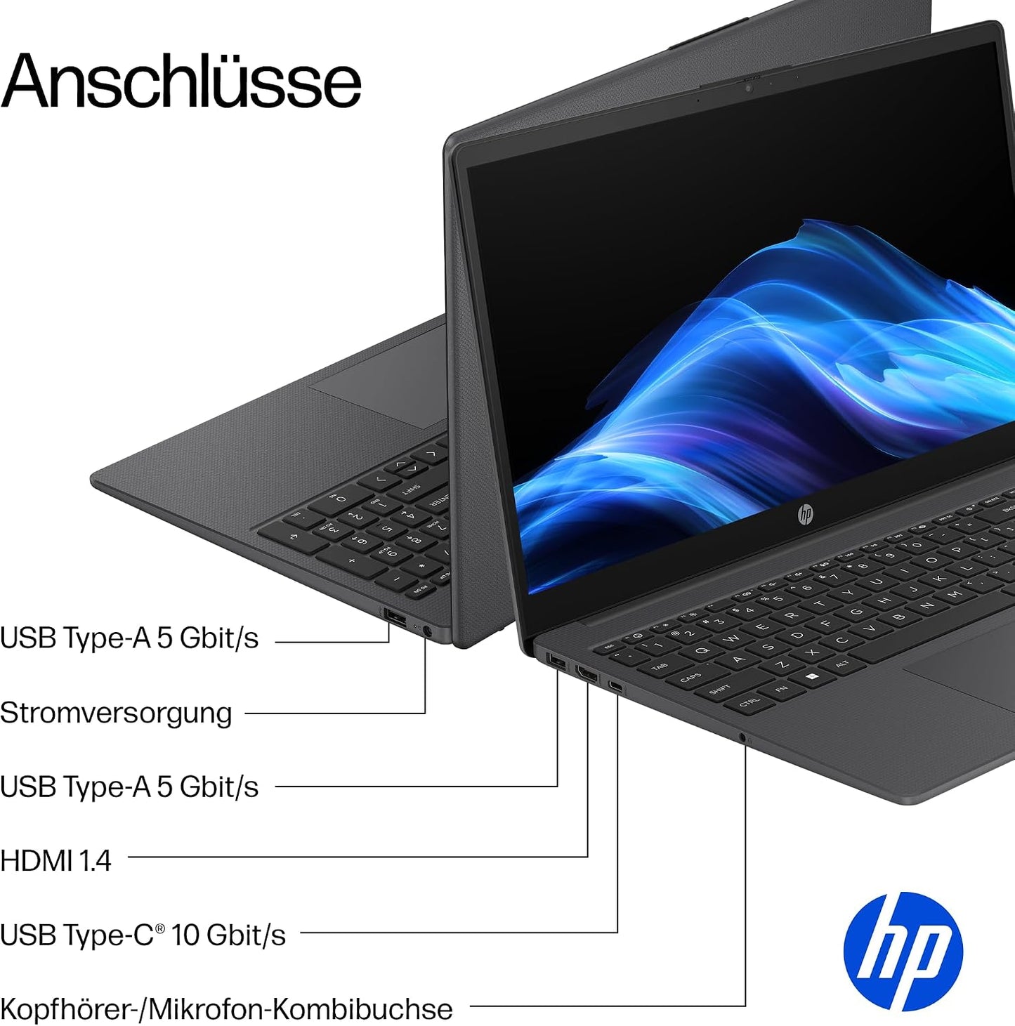HP 15,6" Laptop – Intel Core 5, 16GB RAM, 512GB SSD
