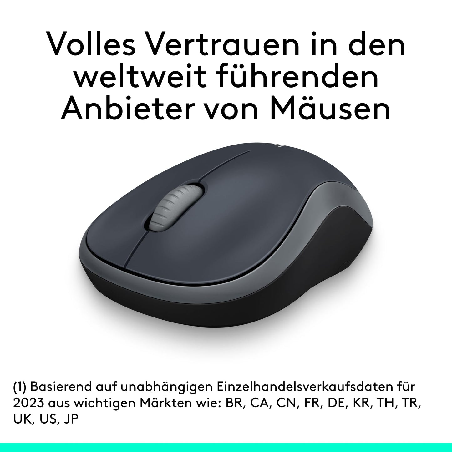 Kabellose Maus mit langanhaltender Batterie und ergonomischem Design