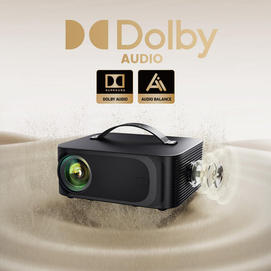 Beamer 4k Heimkino【800+Offizielle Apps&Dolby Audio】 15000 ANSI KI Fokus ONOAYO HDR10 Projektor WiFi 6 Bluetooth 5.4 Smart mini Beamer Geeignet für Filmabende, Partys und die Fußball-Weltmeisterschaft