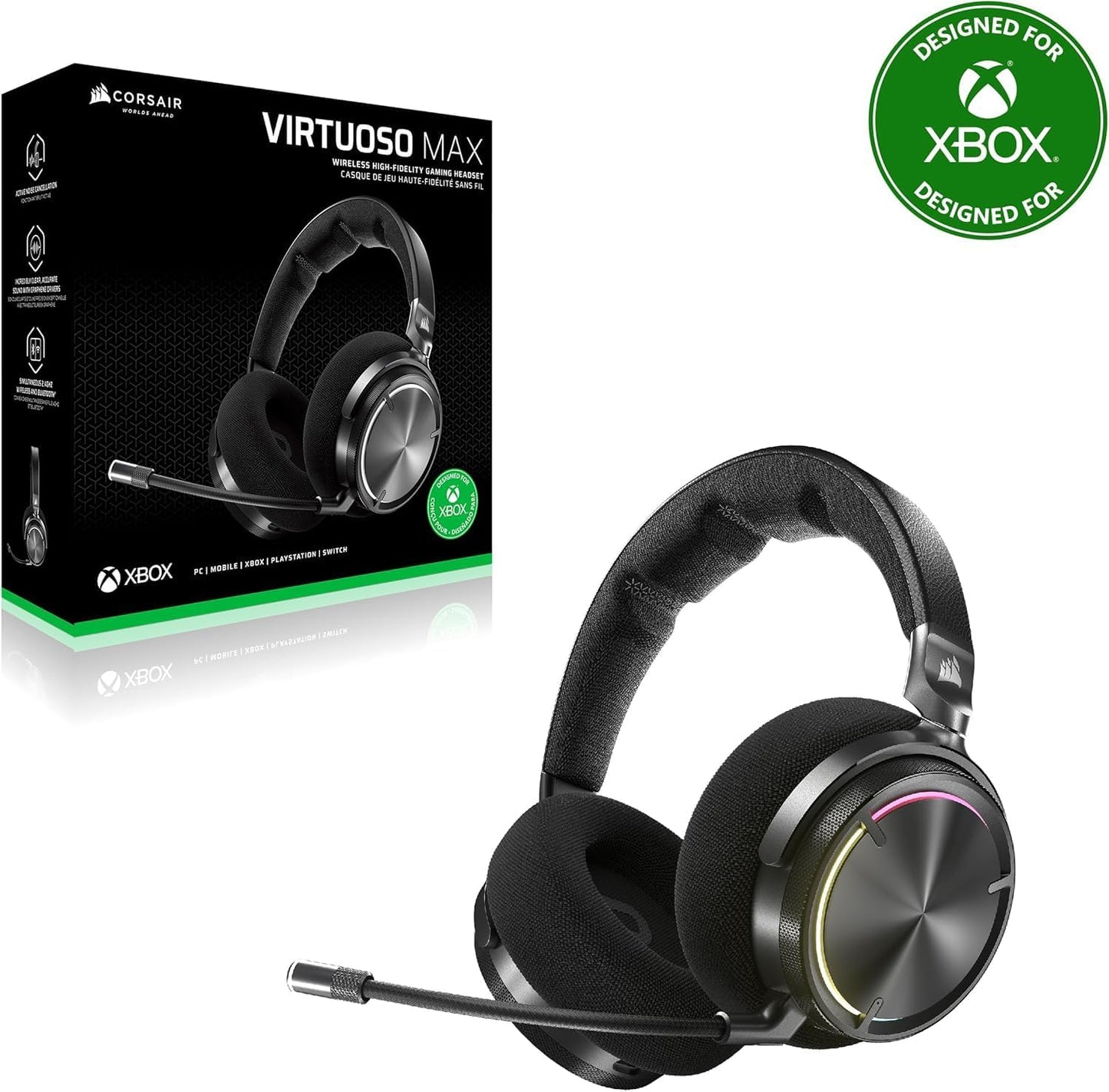 Corsair Virtuoso MAX – Premium Gaming-Headset mit Dolby Atmos