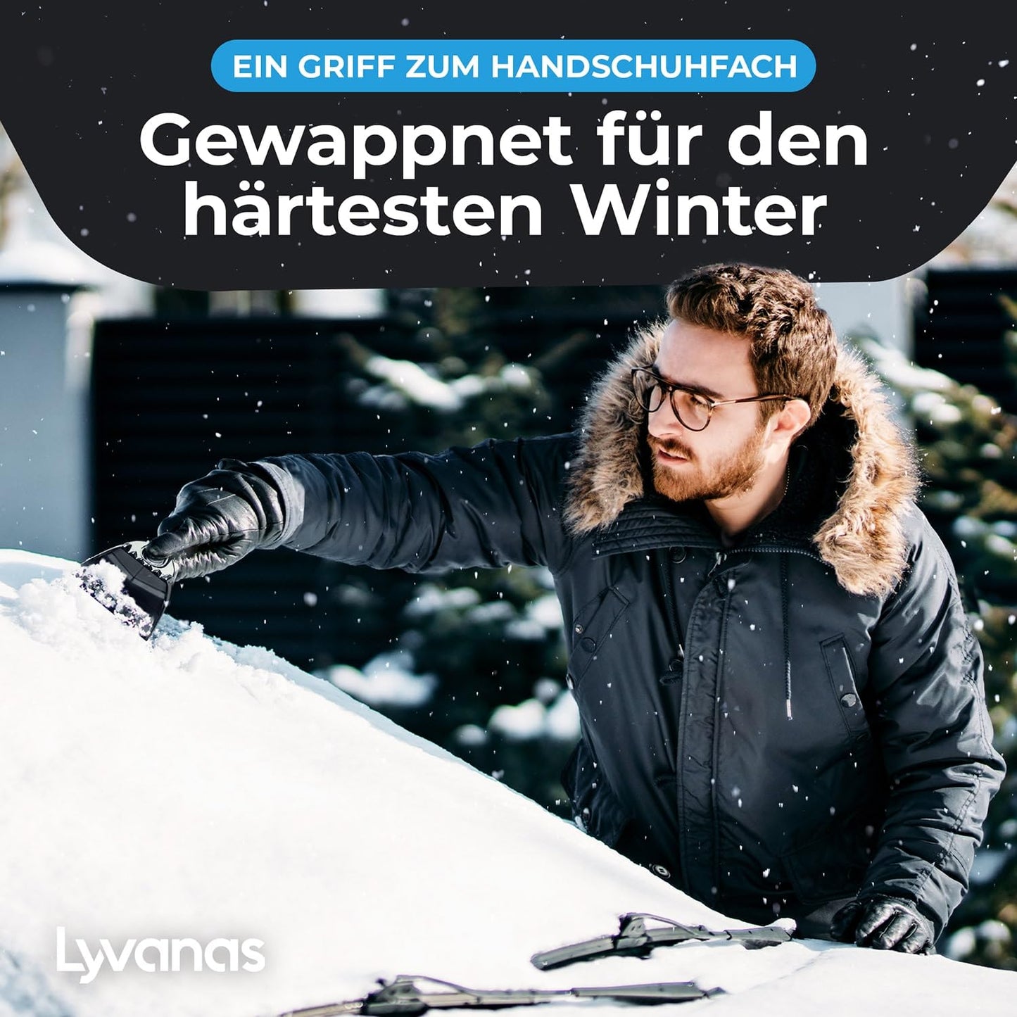 Eiskratzer Auto Ergonomischer Profi Scheibenkratzer Stark Sicher 2025