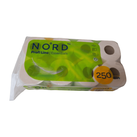 Toilettenpapier 2-lagig, 250 Blatt, 8 Rollen | Karton-Altruan