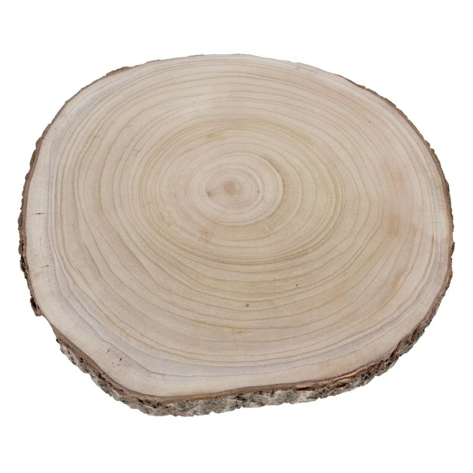 Holzbrett Baumscheibe Holz Brett Tischdeko Tablett Deko Holzplatte Ø 30 cm