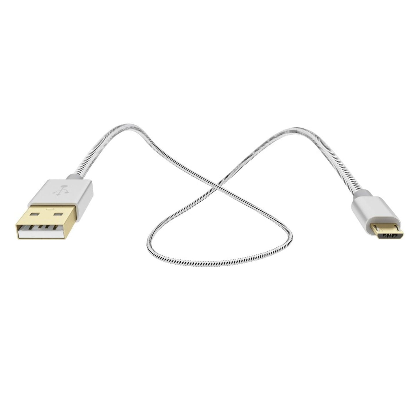 1m Micro USB Kabel, stabiles Nylon High Speed Ladekabel-NALIA Berlin