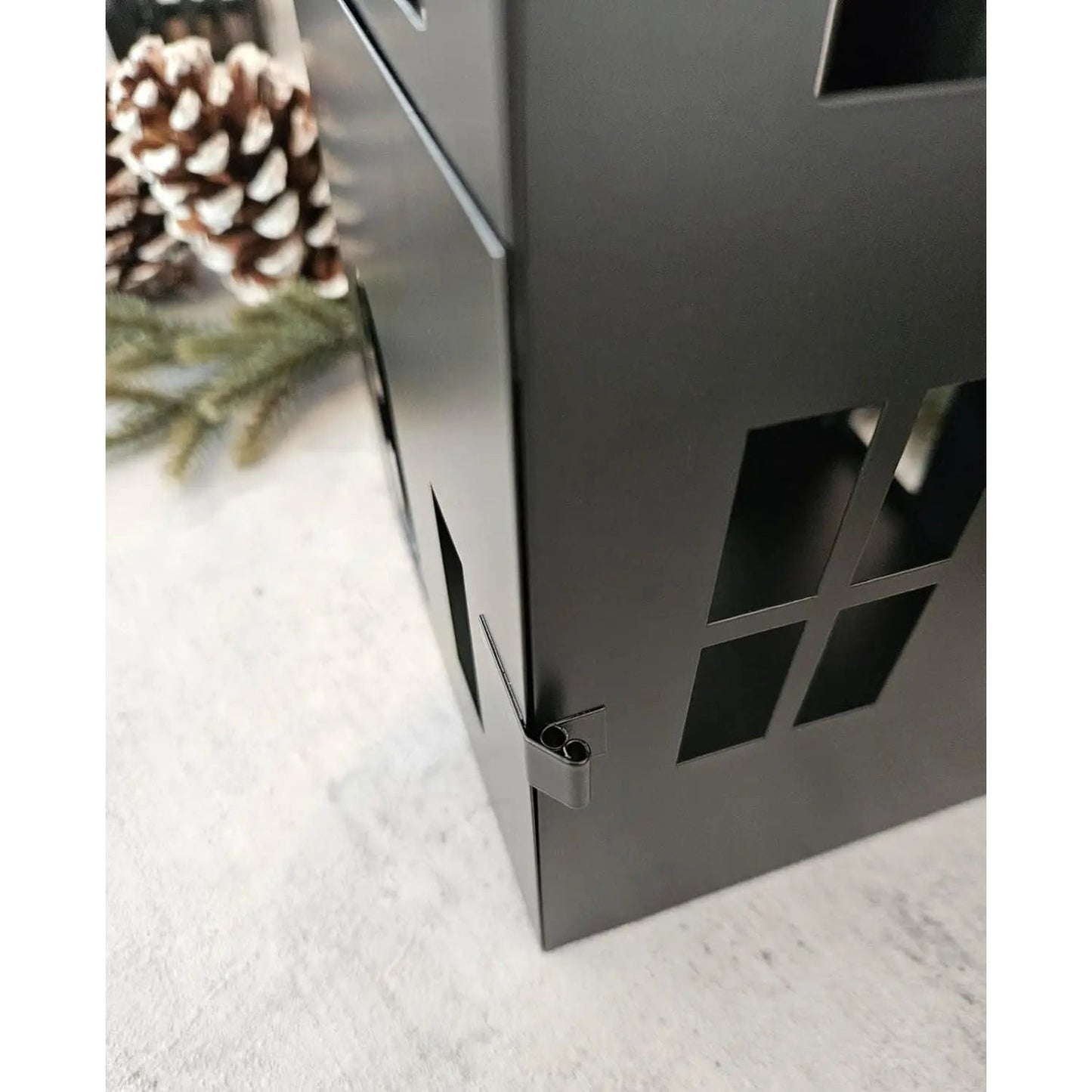 Haus Metall schwarz Dekoration meinposten 3 Set Laternen Windlicht