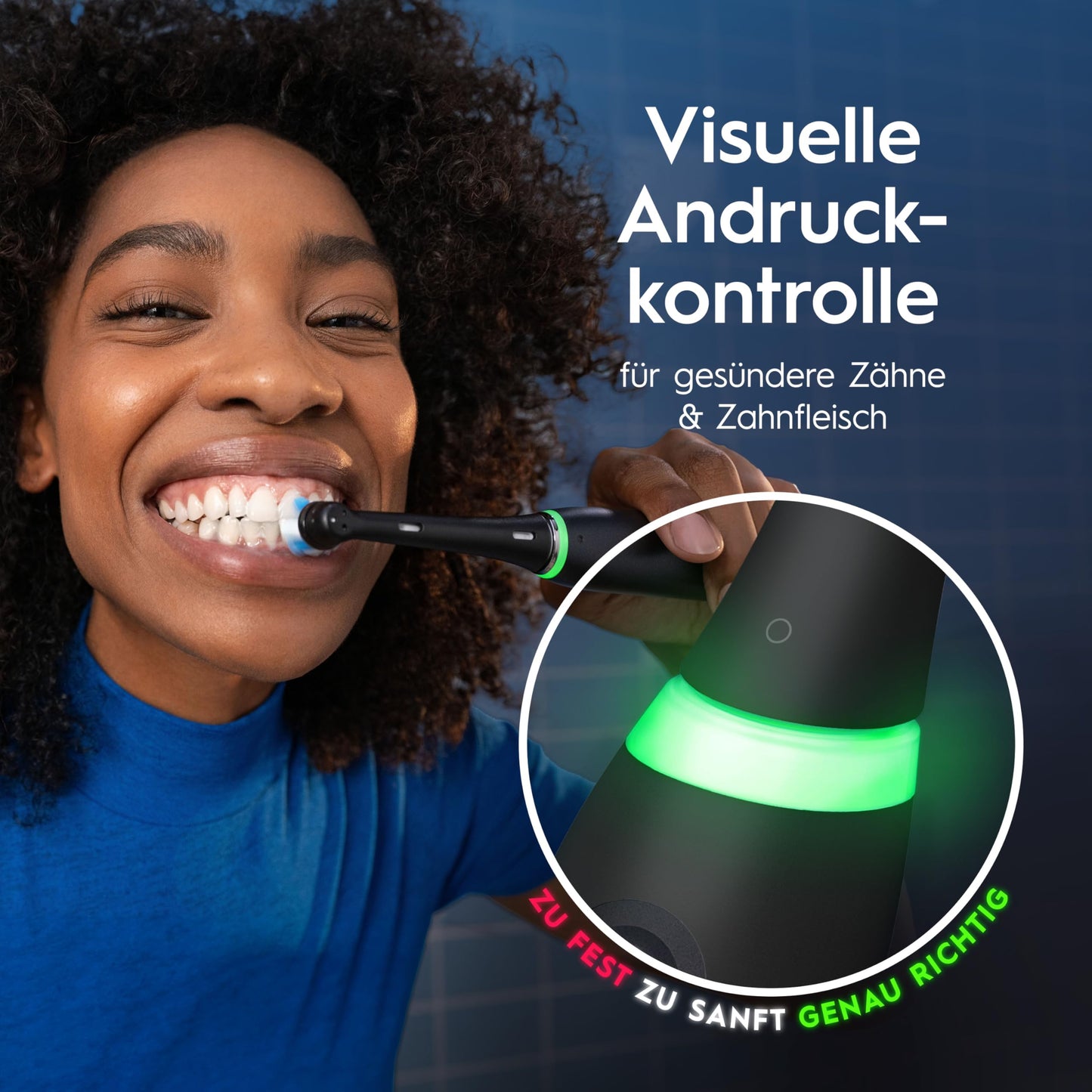 Oral-B iO Series 6 Plus Edition Elektrische Zahnbürste, Doppelpack — Electric Toothbrush, Inkl. 4 Aufsteckbürsten, 5 Putzmodi für Zahnpflege, Reise-Etui — Designed by Braun, Schwarz/Rosa