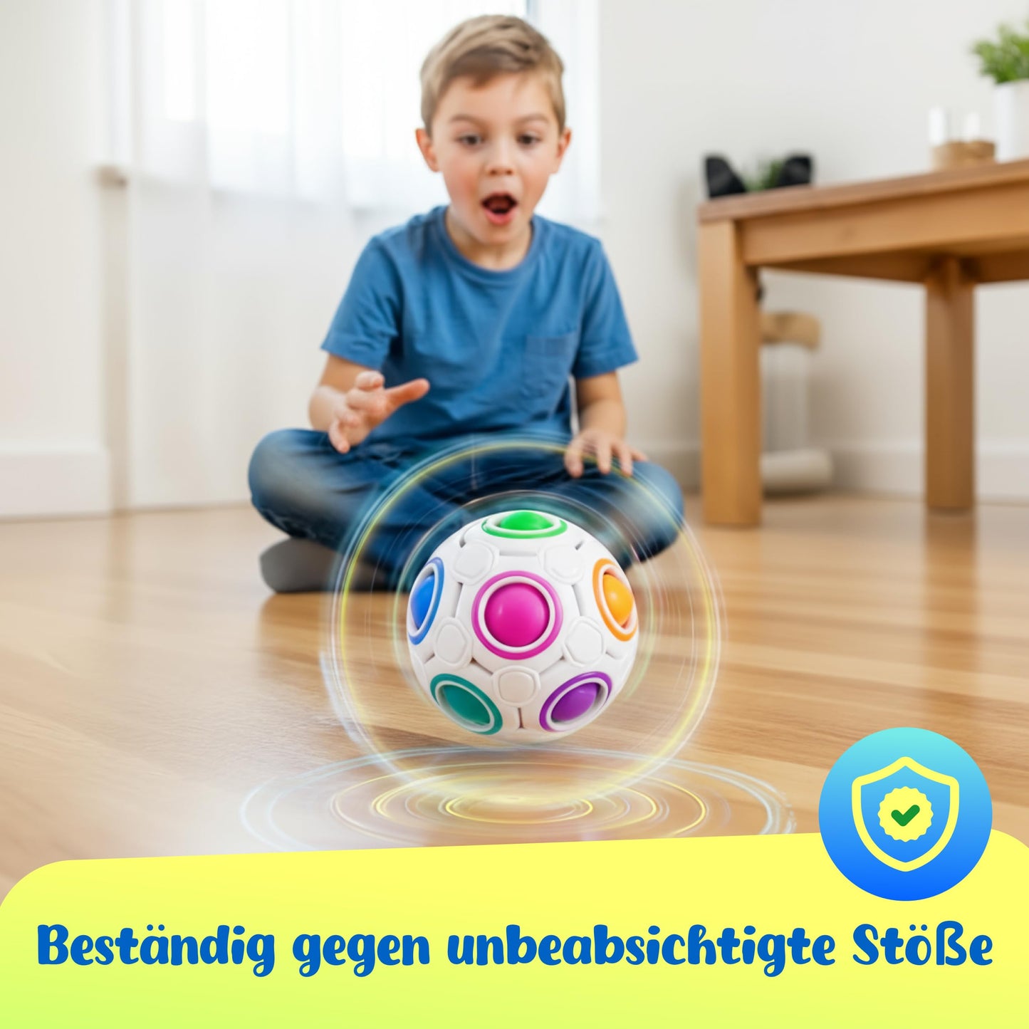 Original Regenbogenball als Stress und Konzentrationsspielzeug
