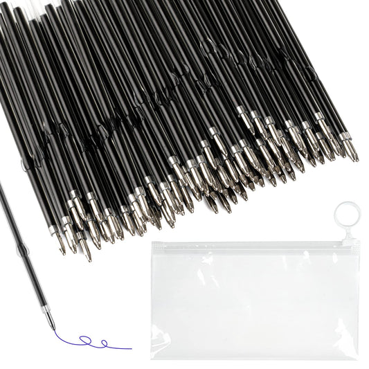 100 Stück Kugelschreiberminen 0,7mm Blau Ersatzminen für Büro