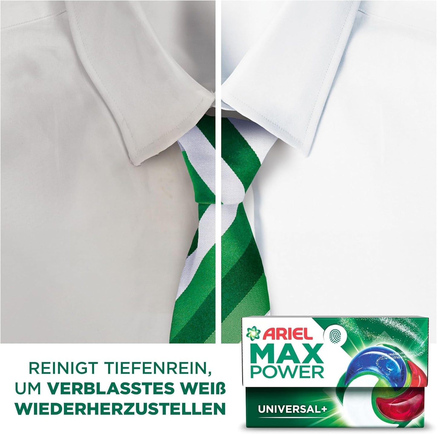 Ariel Max Power PODS® – 66 Wäschen, 3in1 Fleckenentferner