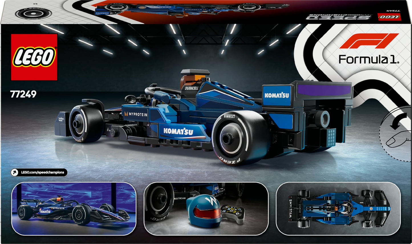 LEGO Speed Champions Williams Racing FW46 F1 Rennauto - Spielzeug mit Formel 1 Minifigur zum Sammeln - Geschenk für Jungen & Mädchen ab 10 Jahren und Erwachsene Motorsport Fans 77249