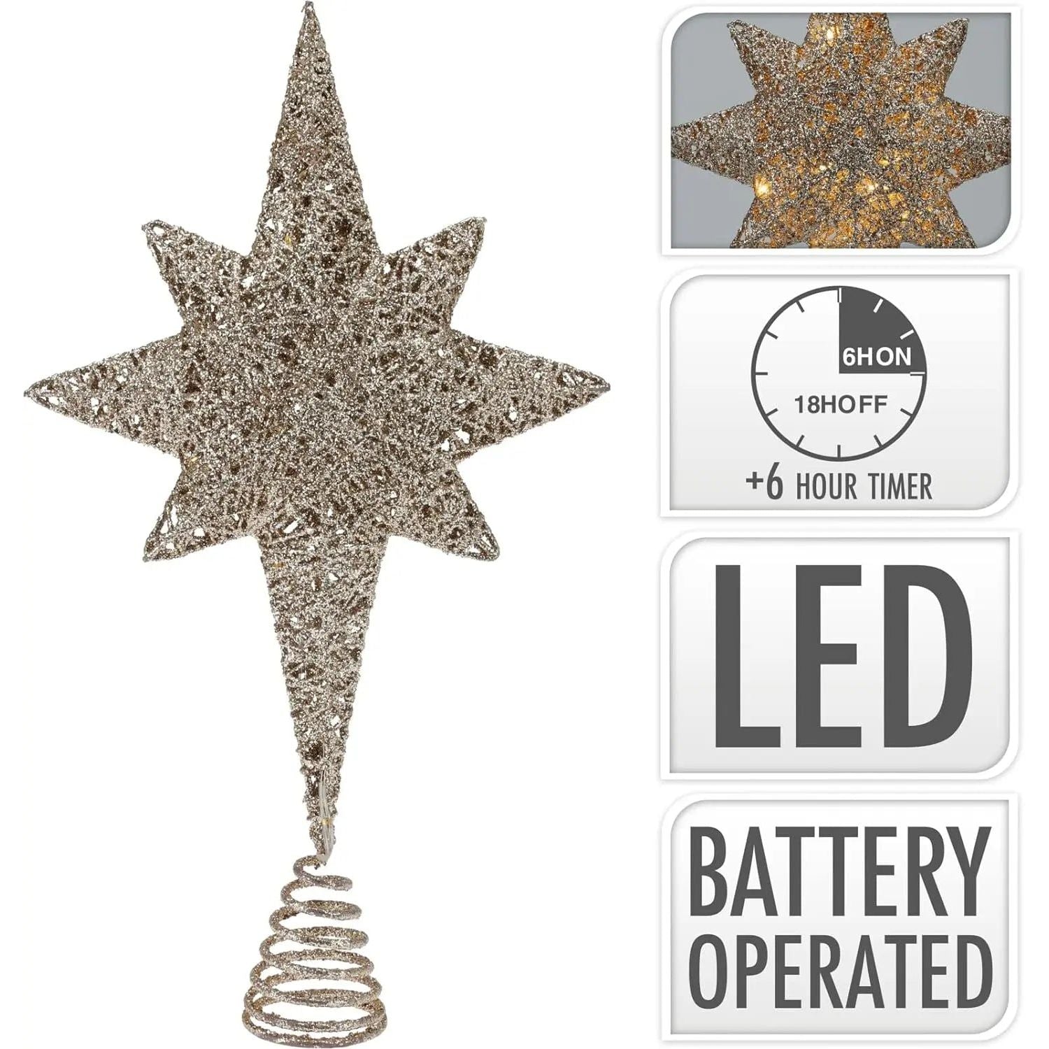 Tannenbaumspitze bronze LED Weihnachtbeleuchtung Tannenbaumbeleuchtung