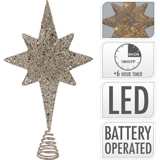 Tannenbaumspitze bronze LED Weihnachtbeleuchtung Tannenbaumbeleuchtung