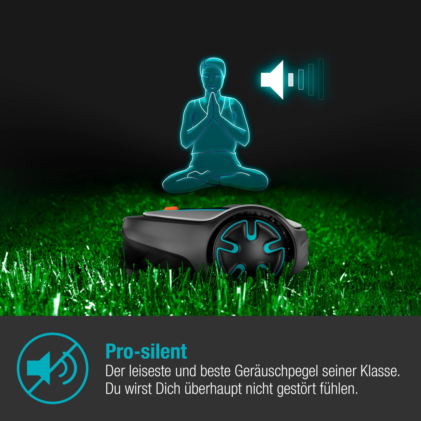 Gardena Mähroboter SILENO minimo 350 m² exklusiv für Amazon: intelligenter Rasenmäher mit optimaler Konnektivität, mit Gardena Bluetooth App programmierbar (15208-47)