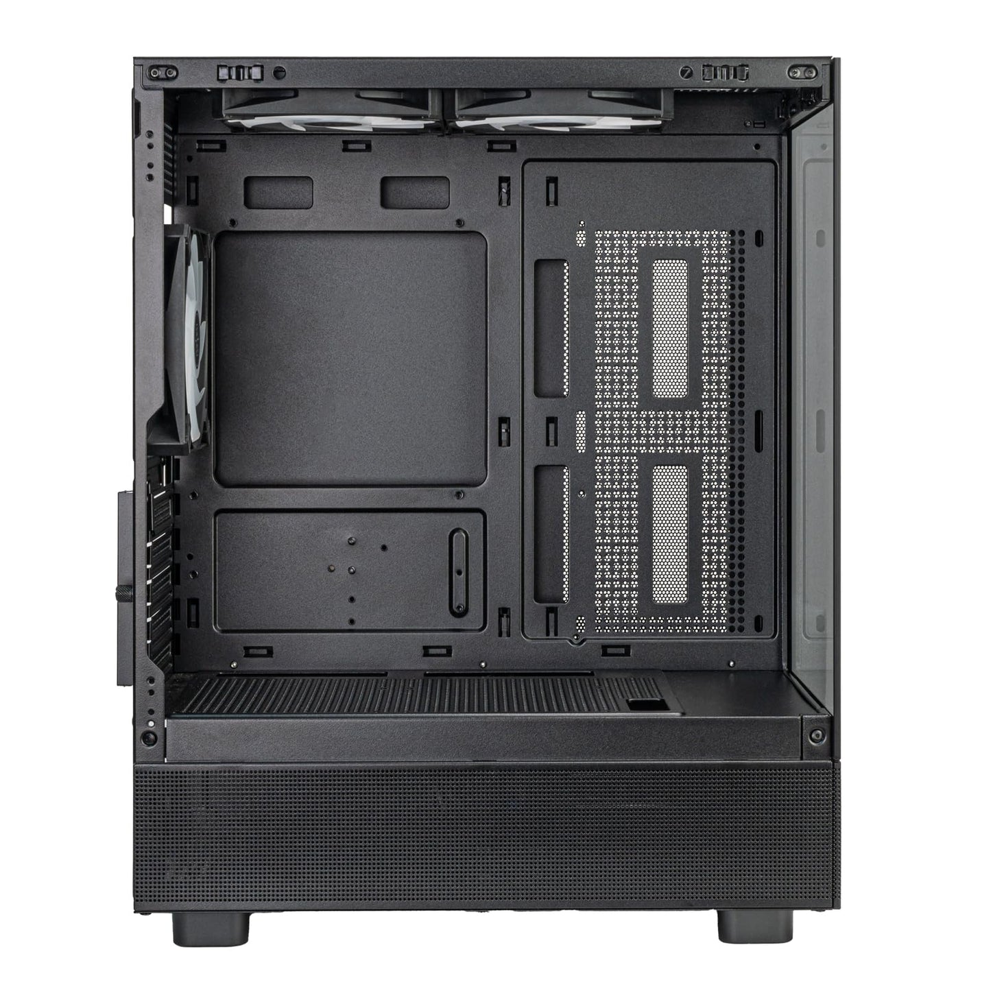 SilverStone Technology SST-LD04-B-ARGB - Lucid Serie, Panorama-Micro-ATX-Gehäuse mit beachtlichem 270°-Sichtfeld