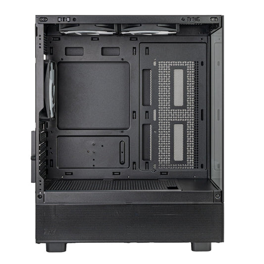 SilverStone Technology SST-LD04-B-ARGB - Lucid Serie, Panorama-Micro-ATX-Gehäuse mit beachtlichem 270°-Sichtfeld