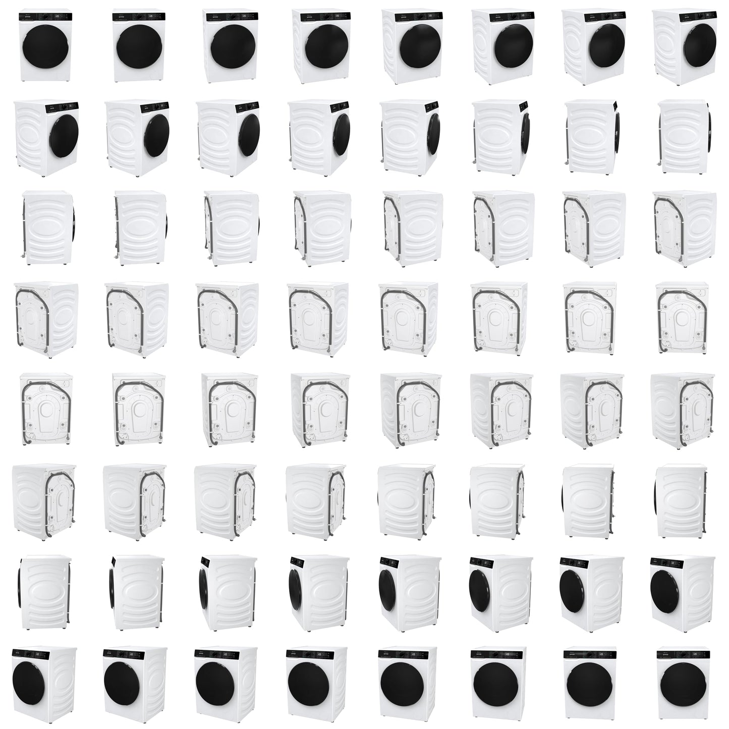 Gorenje WD2PA854ADW, DE Waschtrockner, Connect Life, 16 Programme, 8 KG, 54 Liter, 1400 U, min, AirDry, Inverter PowerDrive Motor, SterilTub, AllergySteam, PowerJetwash, StopAddGo, Wash&Dry 60', A-30%