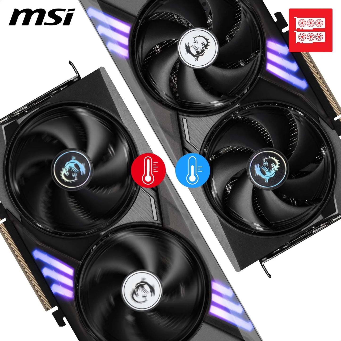MSI GeForce RTX 5060 Ti 8G Gaming Trio OC - 8 GB GDDR7 (28Gbps/128-bit), PCIe 5, Boost: 2647 MHz, HDMI 2.1b, DisplayPort 2.1b