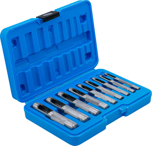 9 Teiliges Locheisen Set Mit Kunststoffkoffer 3 Bis 12 Mm