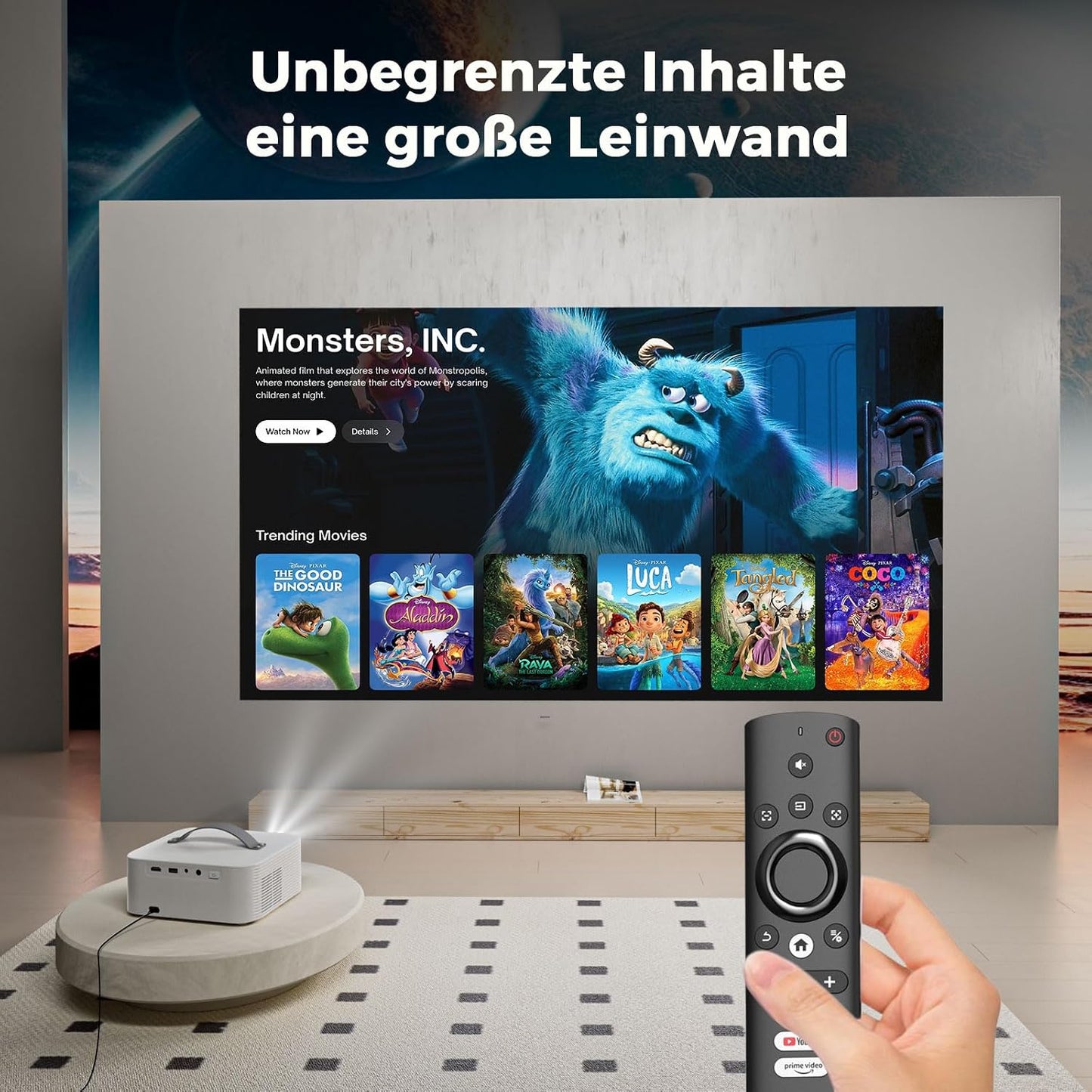 Lisowod 4K Beamer | Netflix & Prime Video | 1600 ANSI