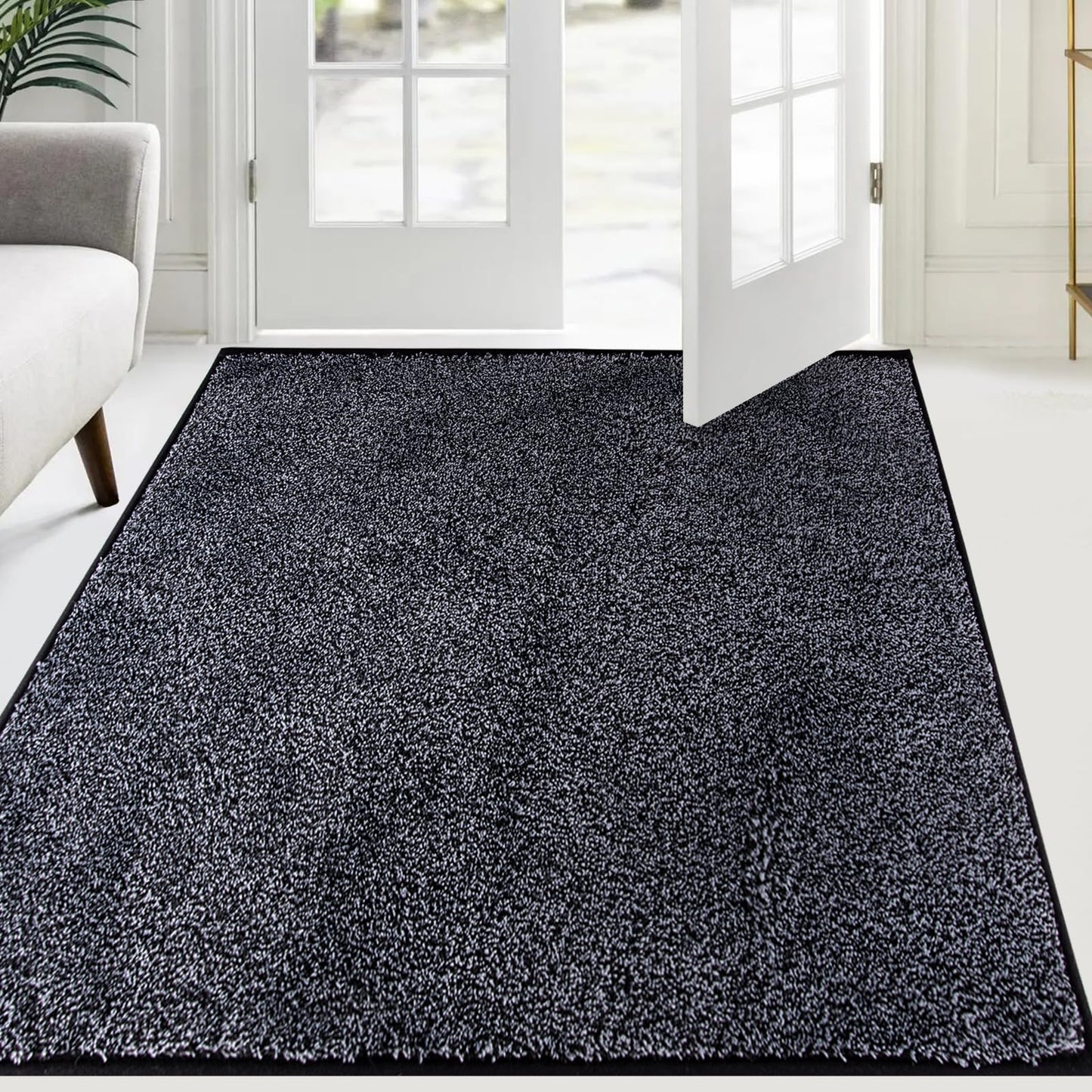 FCSDETAIL Schmutzfangmatte Innen 120 x 180 cm, rutschfeste Sauberlaufmatte, Eingangstürmatte mit Wasserabsorbierenden, Fussmatte Waschbarer Teppich Wohnzimmer Schlafzimmer
