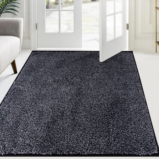 FCSDETAIL Schmutzfangmatte Innen 120 x 180 cm, rutschfeste Sauberlaufmatte, Eingangstürmatte mit Wasserabsorbierenden, Fussmatte Waschbarer Teppich Wohnzimmer Schlafzimmer