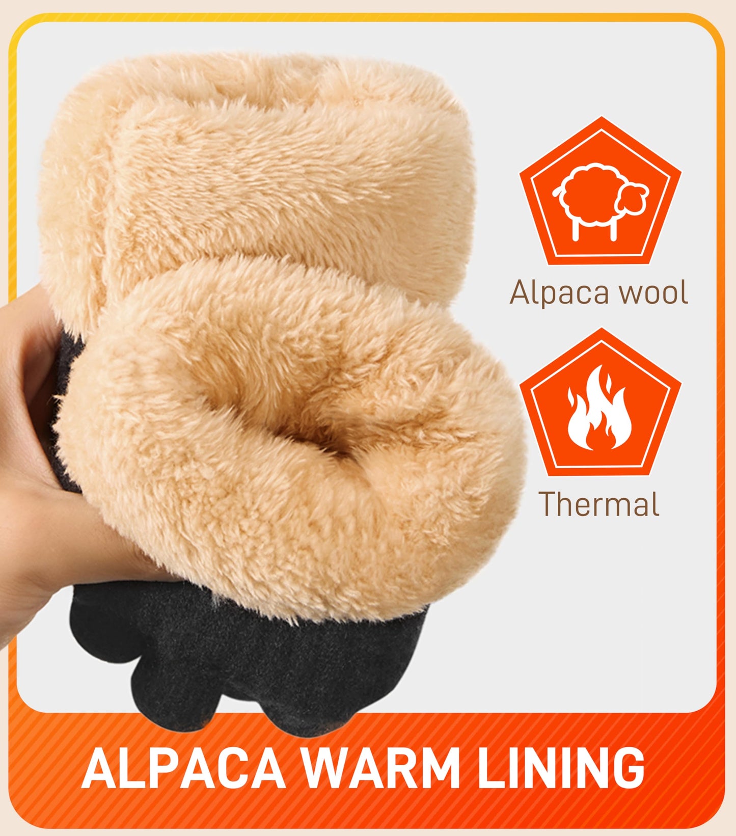 Bobelle Wear Herren Winterhandschuhe mit Fleecefutter und Touchsc