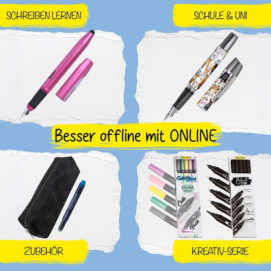 Online Tintenpatronen Rollerball Bachelor Design Fußball ergonomisch