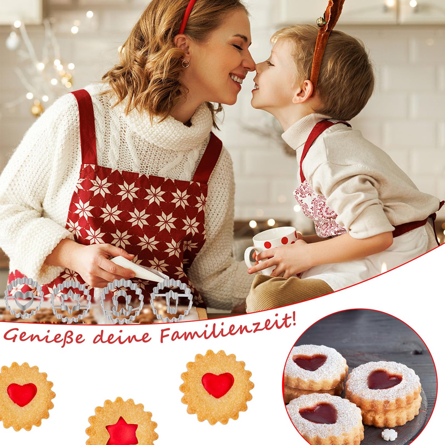 Weihnachten Ausstechformen Set 12 Stueck Plaetzchen Lebkuchenmann