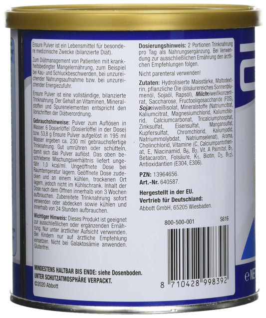 ENSURE Vanille 400 g Pulver (1er pack)