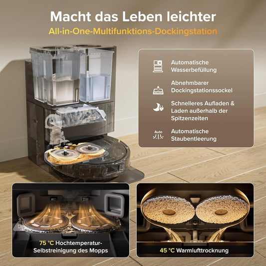 roborock Qrevo S Pro – Saug- & Wischroboter mit Heißwasser