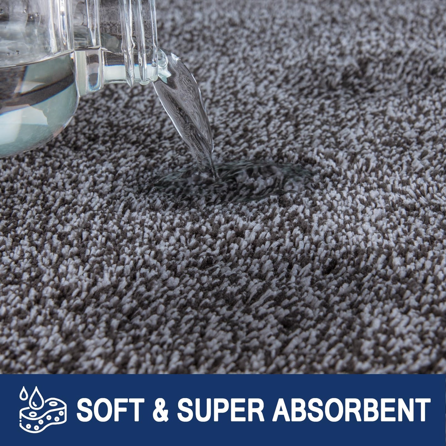 FCSDETAIL Schmutzfangmatte Innen 120 x 180 cm, rutschfeste Sauberlaufmatte, Eingangstürmatte mit Wasserabsorbierenden, Fussmatte Waschbarer Teppich Wohnzimmer Schlafzimmer
