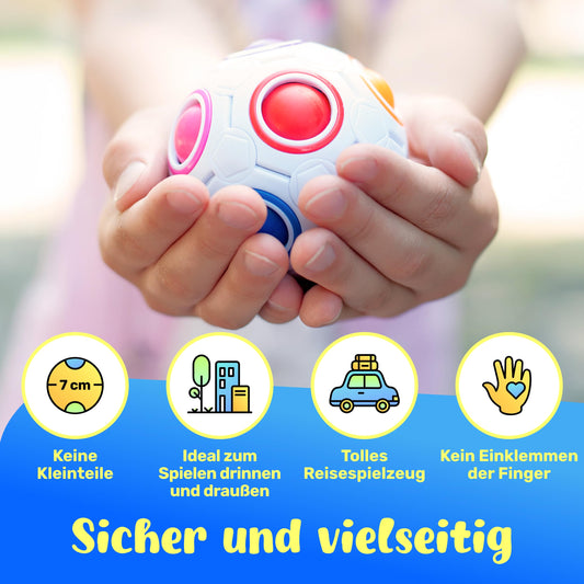 Original Regenbogenball als Stress und Konzentrationsspielzeug